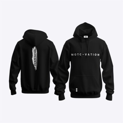 Hustle_Shredder Black Hoodie